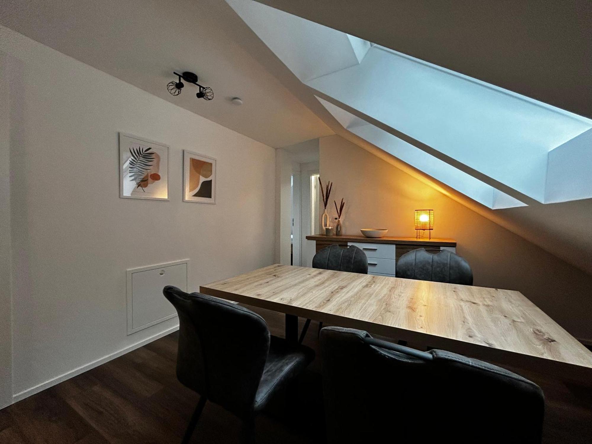 בוסאו Moderne Ferienwohnung Fuer Familien Im Dachgeschoss מראה חיצוני תמונה